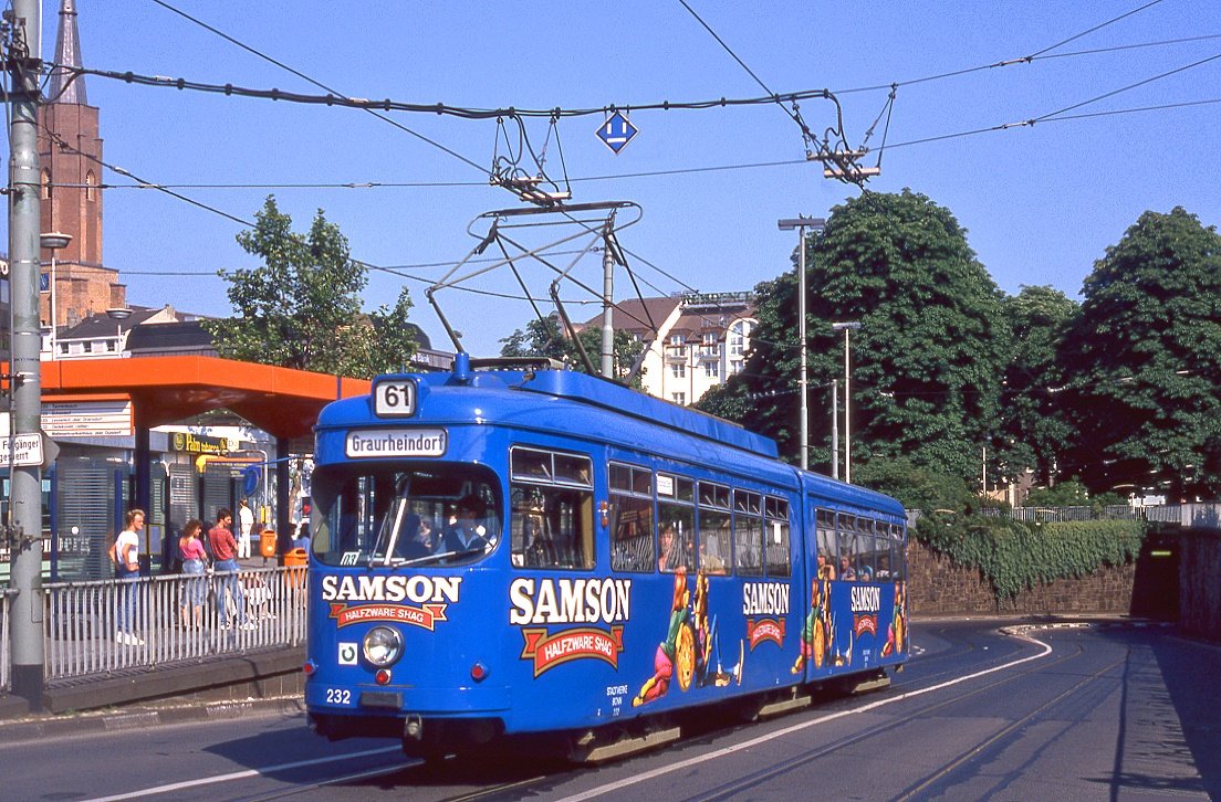 Bonn 232, Am Hauptbahnhof, 18.06.1989.