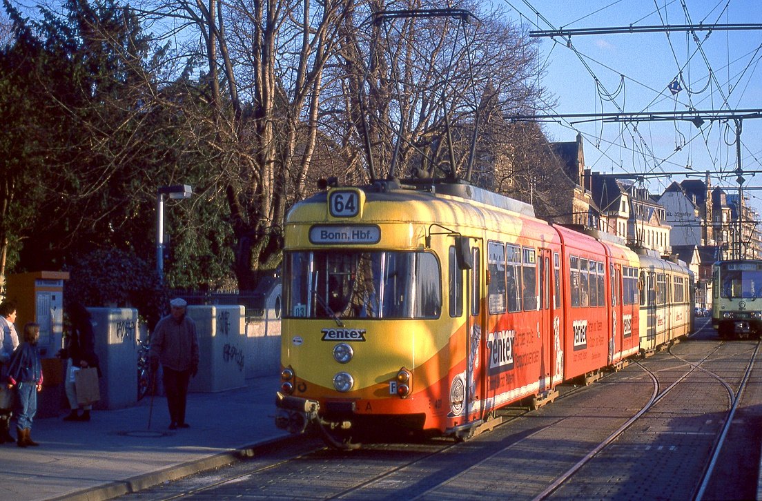 Bonn 401 + 403, Königswinter, 22.02.1991.