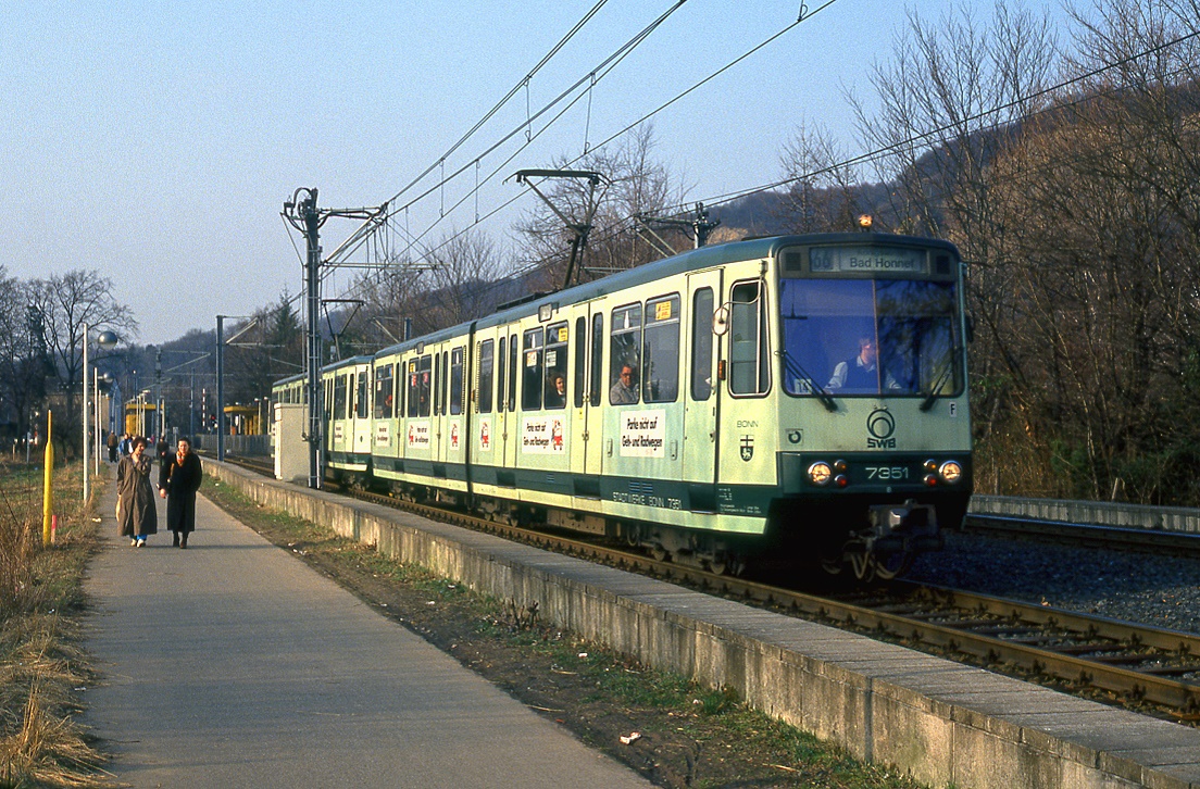 Bonn 7351 + 7760, Römlinghoven, 27.02.1992.