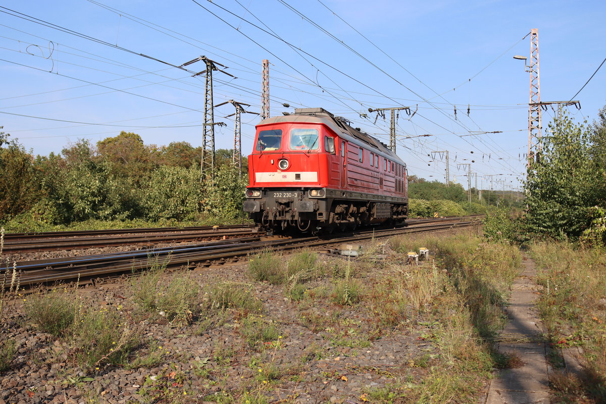 BR 232 230 auf Ihrem Weg zum Duisburger Hafen