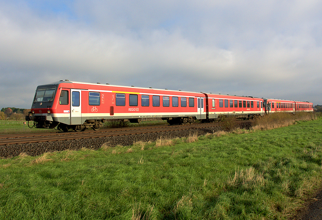 BR 628 Regio von Köln nach Trier bei Eu-Wißkirchen - 30.11.2013
