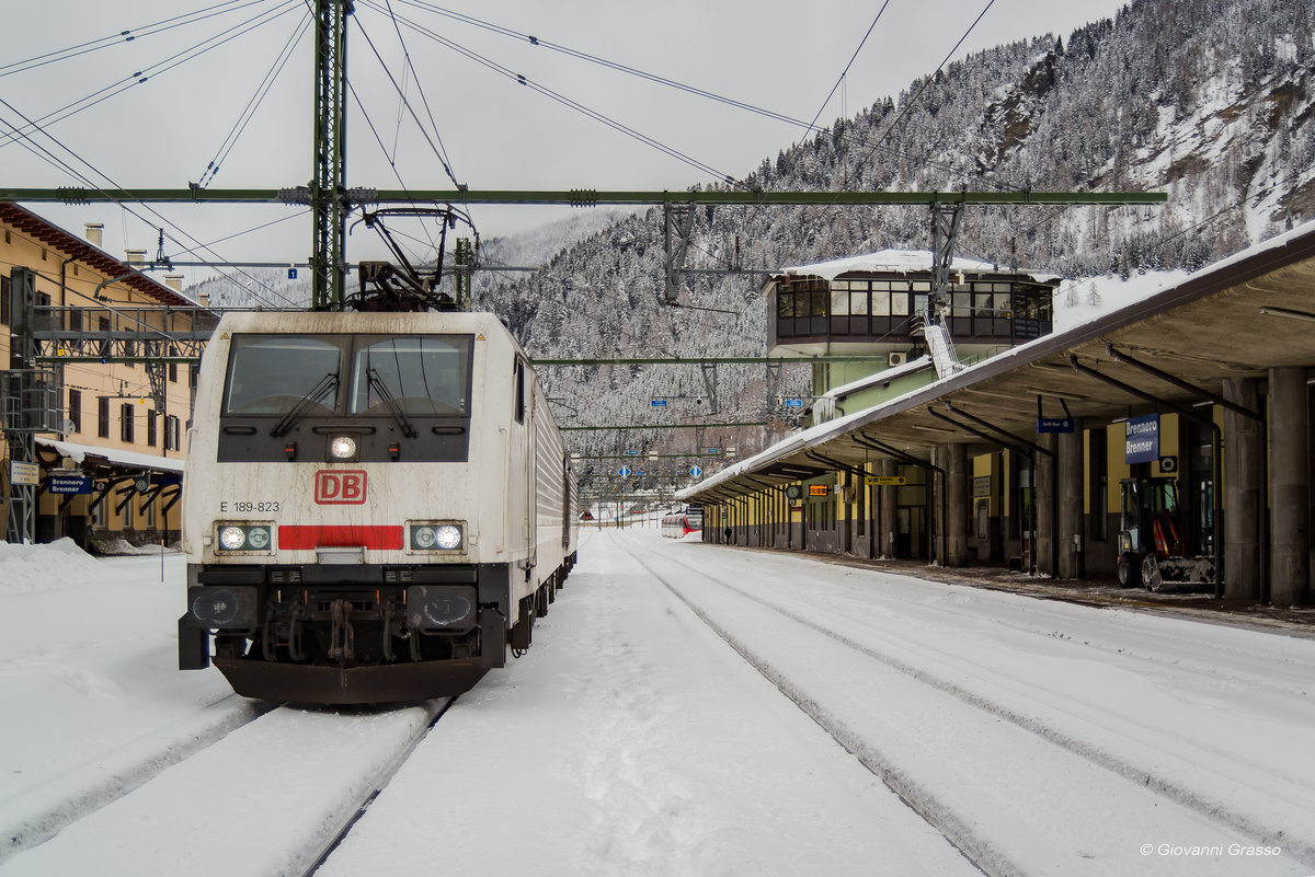 BR189 823 DB CARGO ITALIA - BRENNERO 13/01/2019