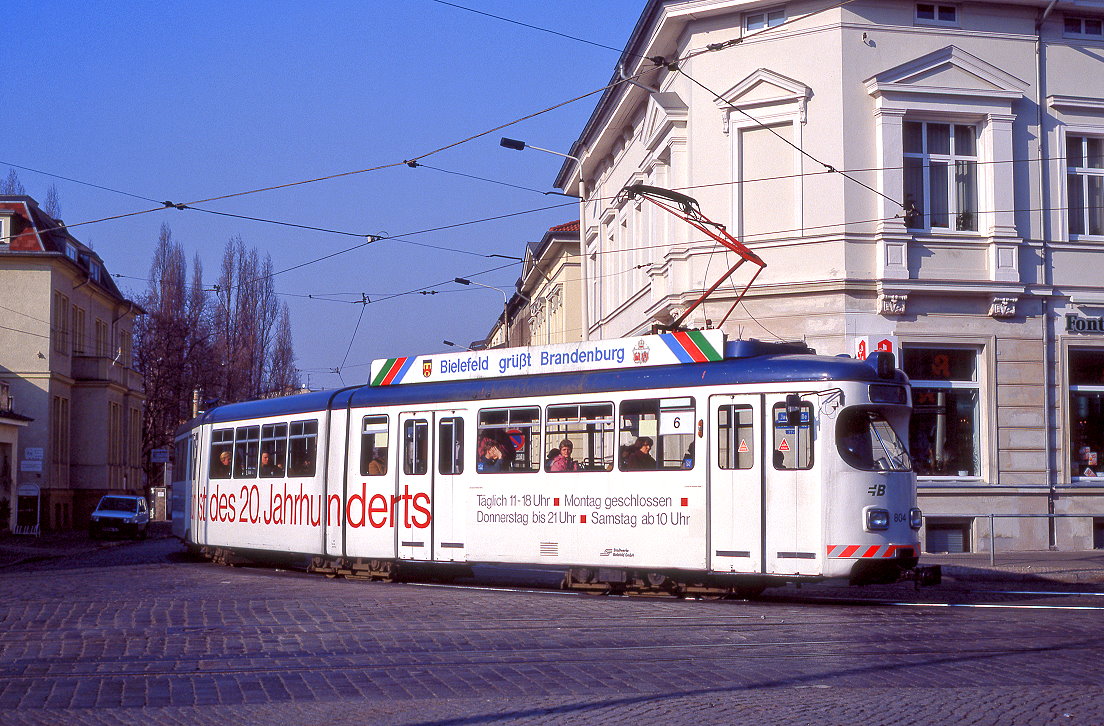 Brandenburg 804, Jacobstraße (Otto Nuschke Straße), 17.02.1994.

