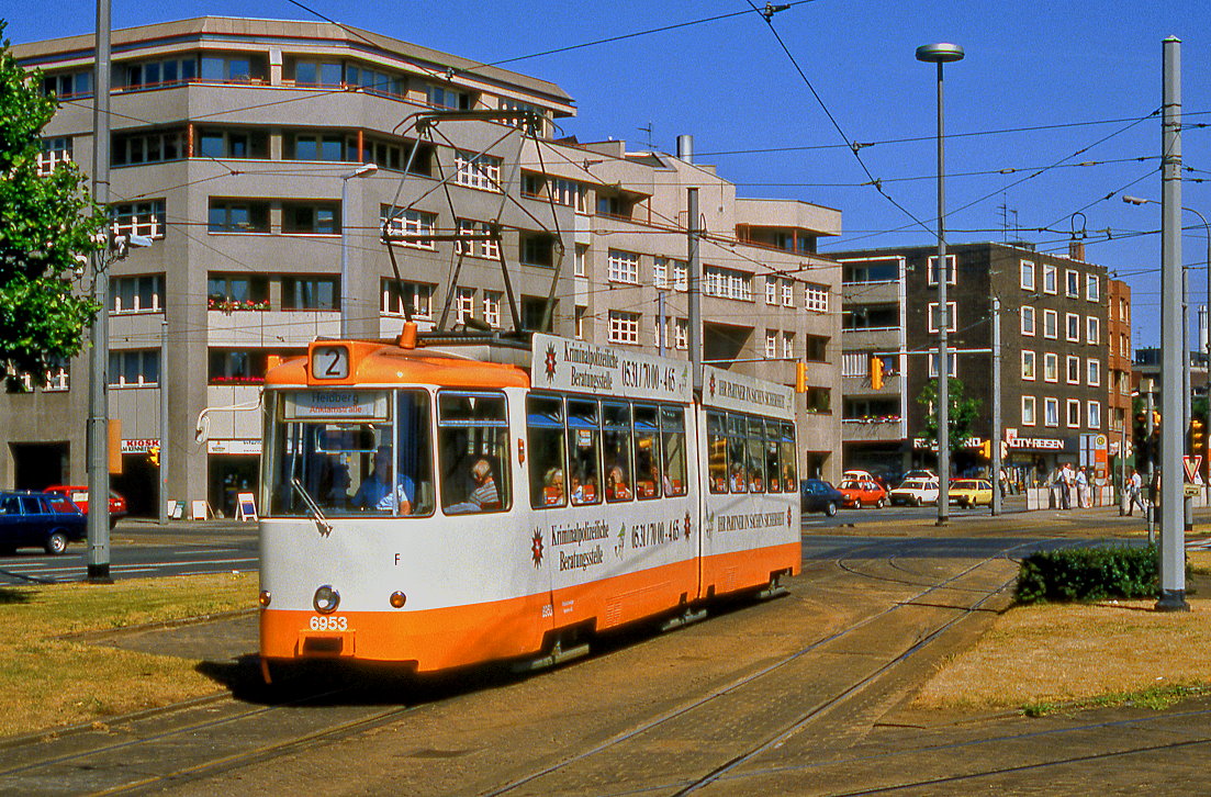 Braunschweig 6953, Kennedy Platz, 20.06.1989.