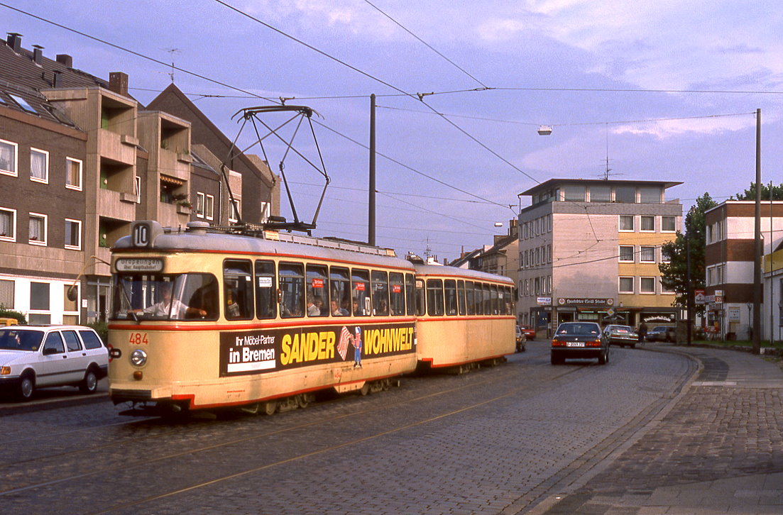 Bremen 484, Hastedter Landstraße, 19.08.1988.
