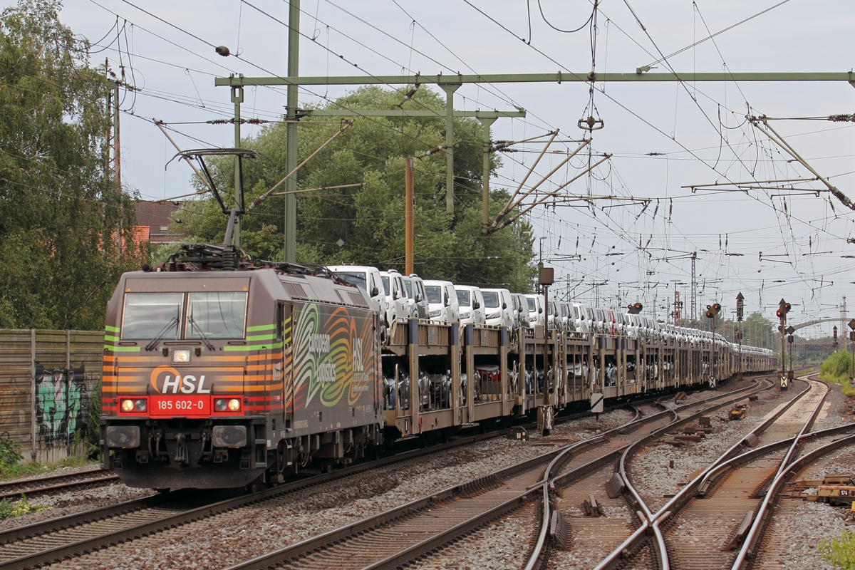 BRLL 185 602-0 unterwegs für HSL in Hannover-Linden/Fischerhof 1.8.2020