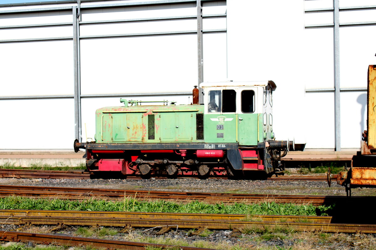 Brohltal Eisenbahn D3 (O&K 26623) am 30.09.2023 bei der MaLoWa in Benndorf.