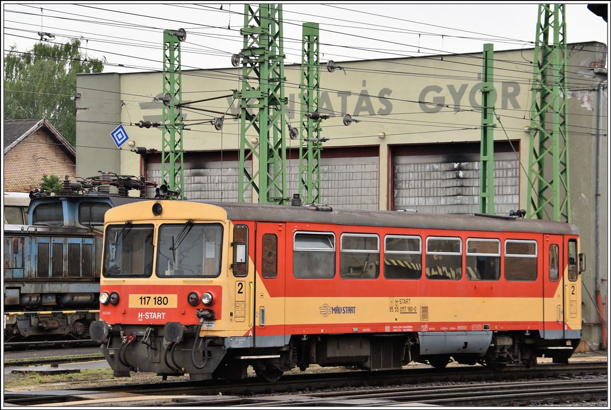 Brotbüchse 117 180 in Györ. (14.06.2018)