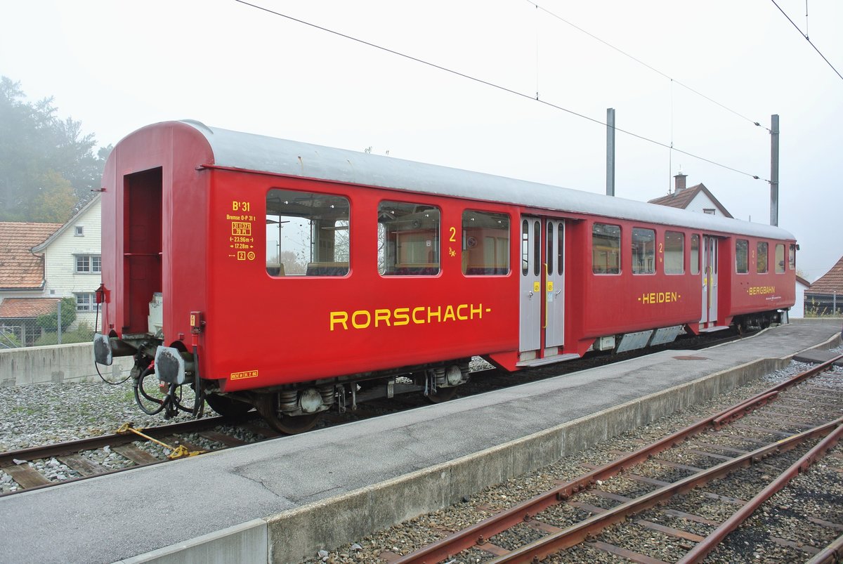 Bt 31 abgestellt in Heiden, 12.10.2015.