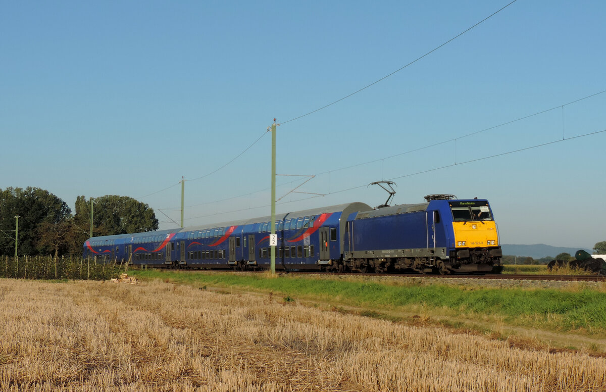 Buchholz - 25. September 2021 : SRI Lok 146 522 am SWE 88358 von Freiburg nach Waldkirch.