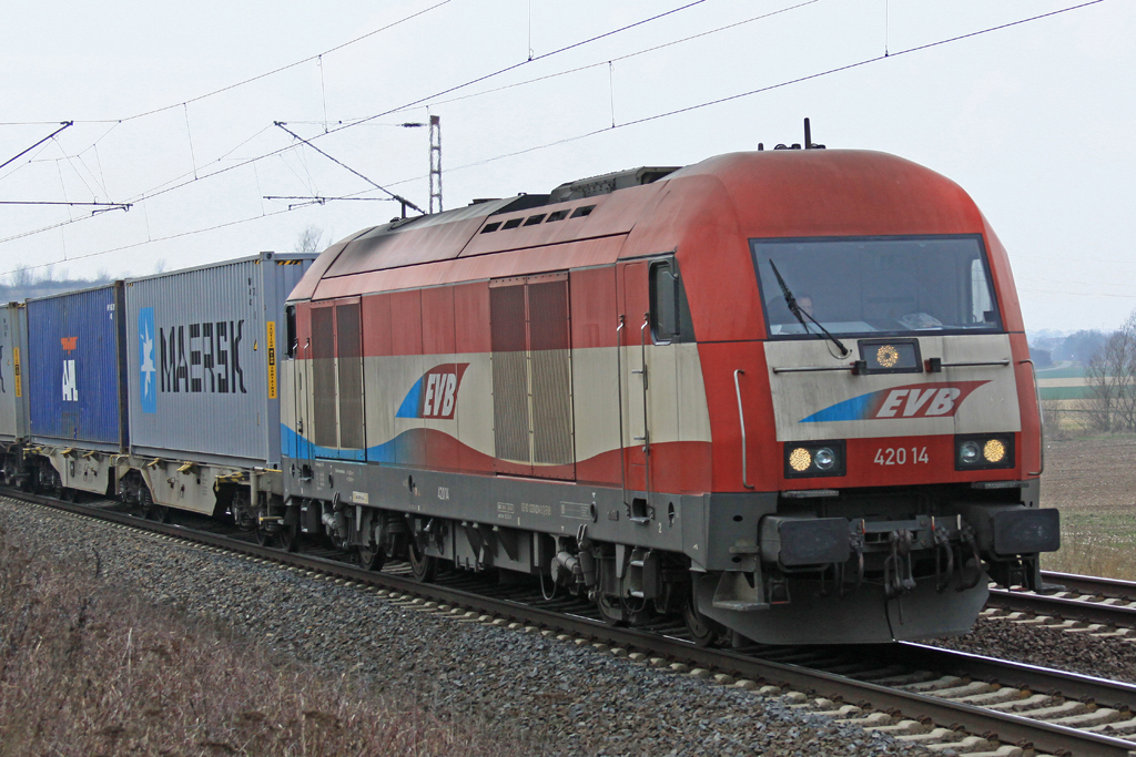 BÜ Km 75,1 EVB 420 14  am 27.02.14  14:46 Uhr in Richtung Hannover
