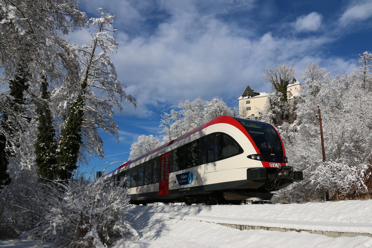 Burgstall die 2te ,.. 
Etwas mehr Sonne für den GTW am 14.1.2017 bei Wies Eibiswald
