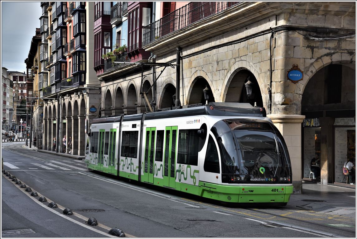 CAF Tram 401 in Bilbao. (25.09.2019)