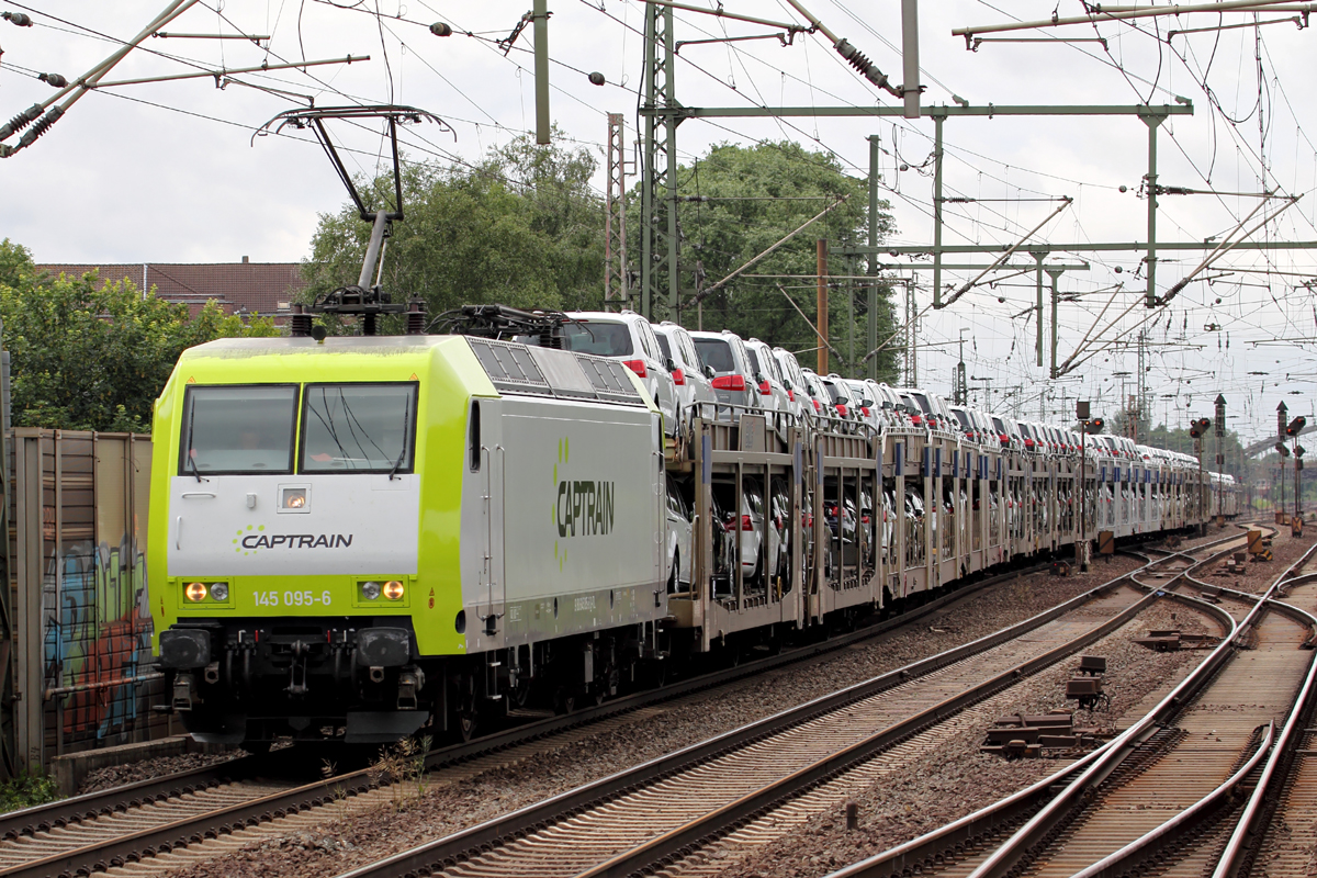 Captrain 145 095-6 in Hannover Linden/Fischerhof 21.6.2014