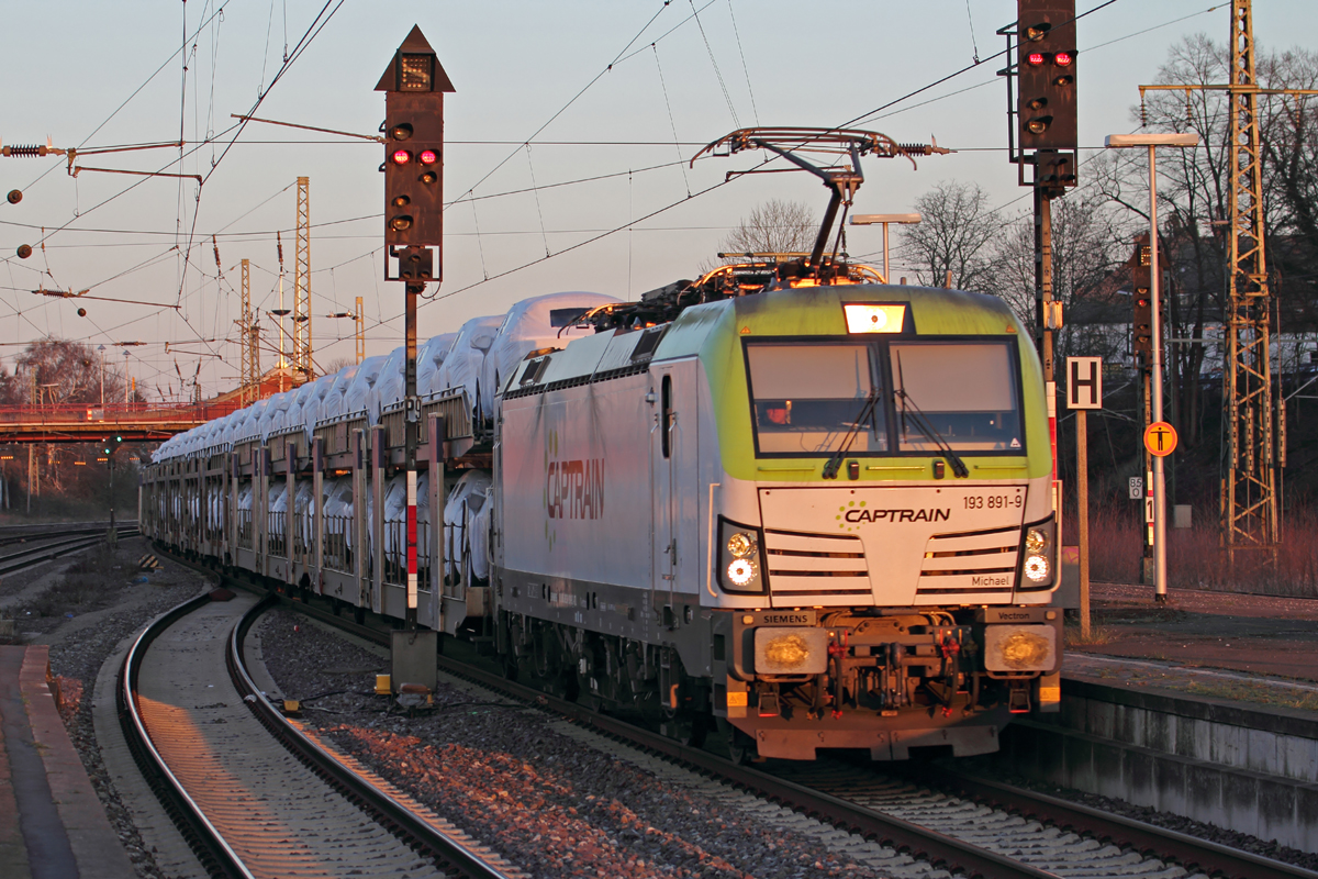 Captrain 193 891-9 in Löhne(Westfl.) 13.2.2018