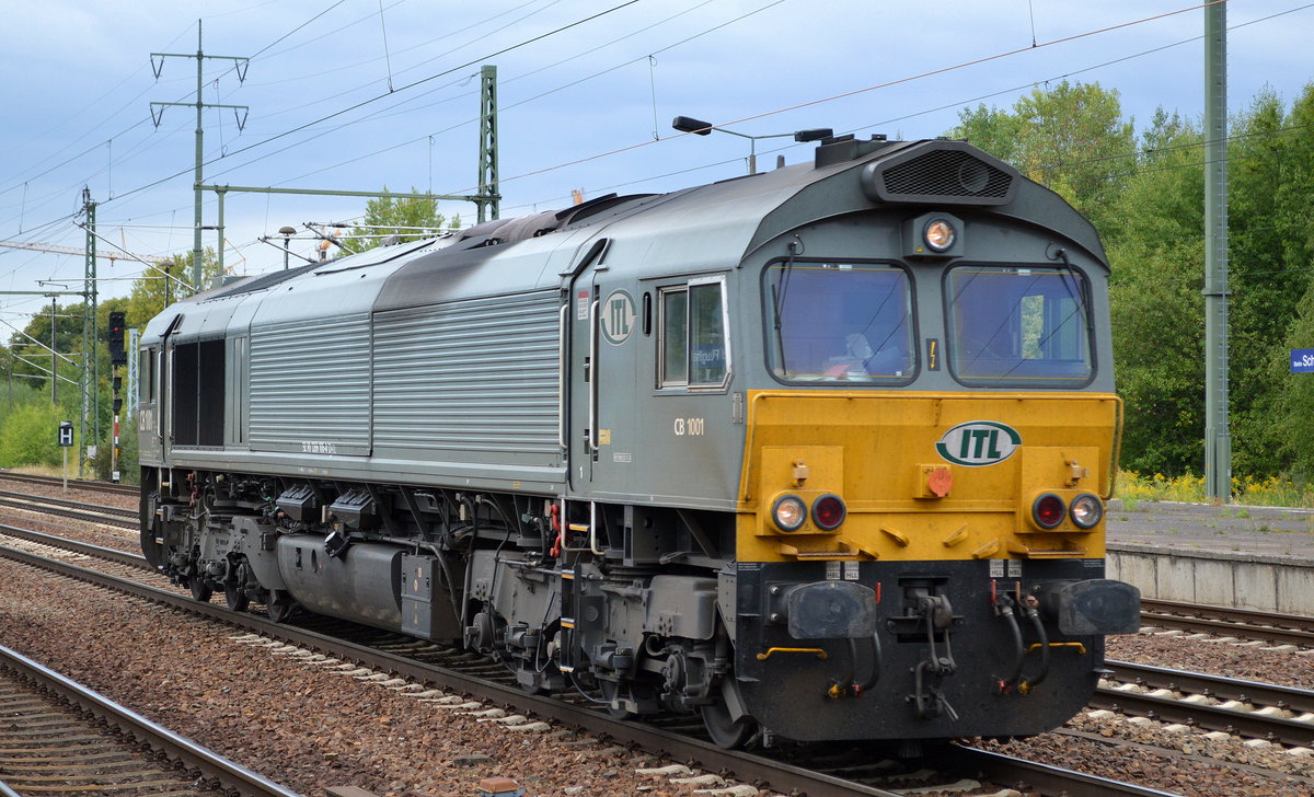 Captrain/ITL CB 1001 [NVR:  92 80 1266 106-4 D-ITL ] am 20.06.18 Bf. Flughafen Berlin-Schönefeld.