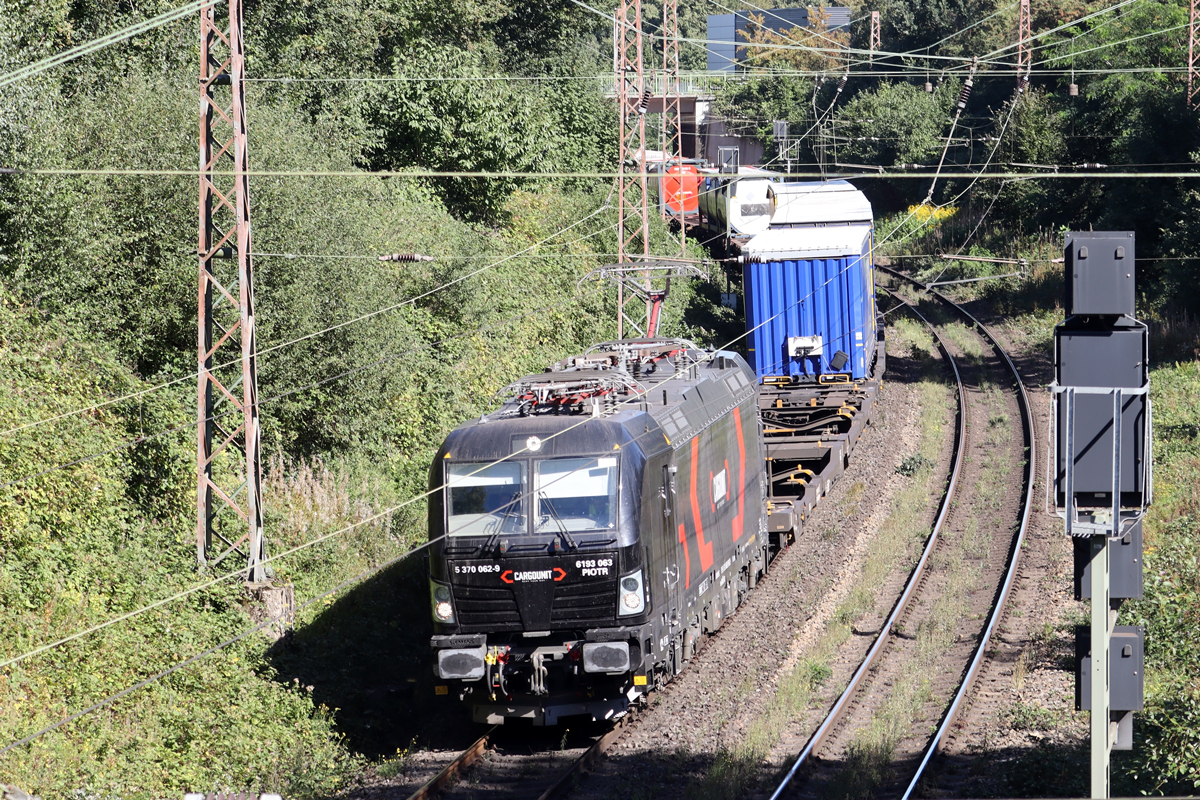CargoUnit 193 063 auf der Hamm-Osterfelder Strecke in Recklinghausen-Ost 6.9.2023