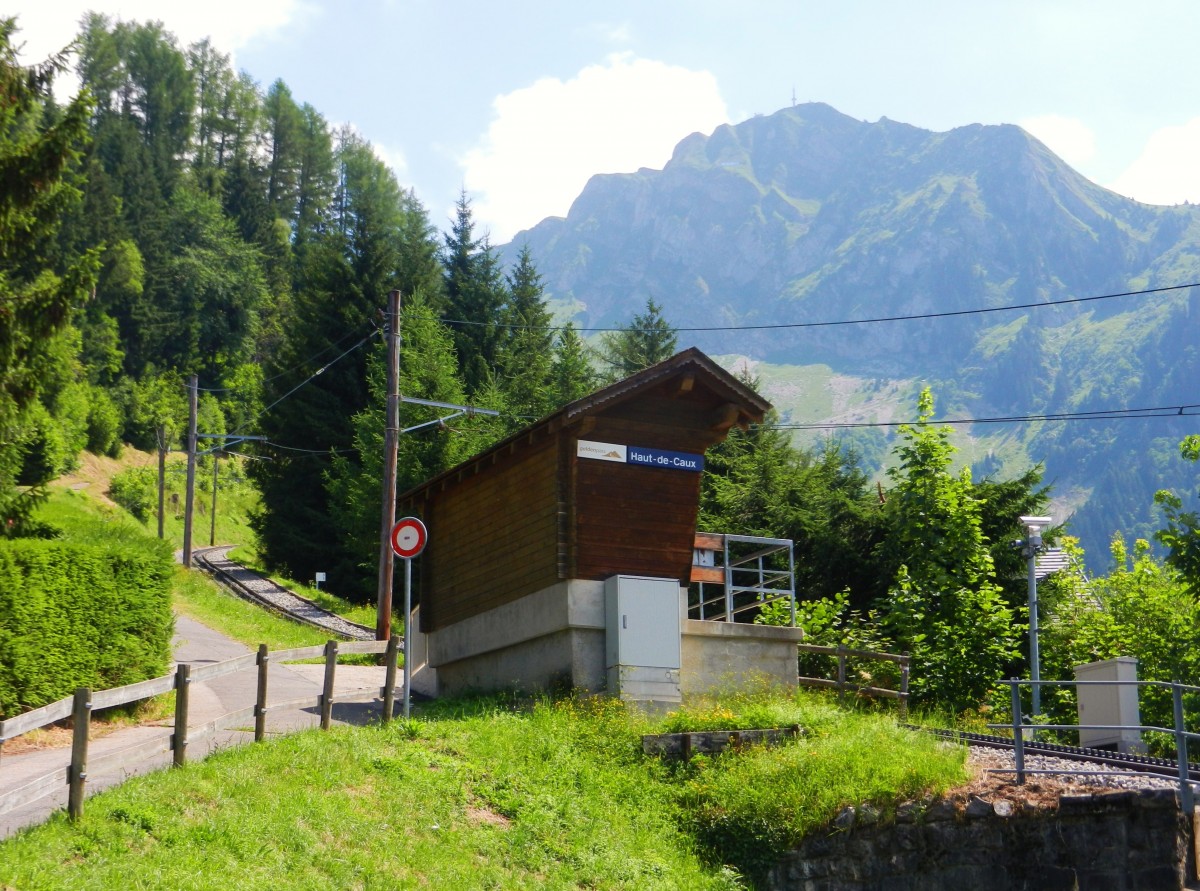 Caux, Haltestelle Haut-de-Caux - 25.07.2013