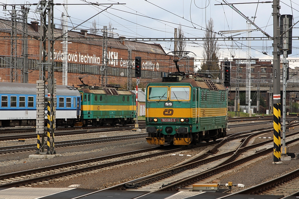 CD 163 083-9 am 06.April 2019 im Bahnhof Olomouc hl.n..