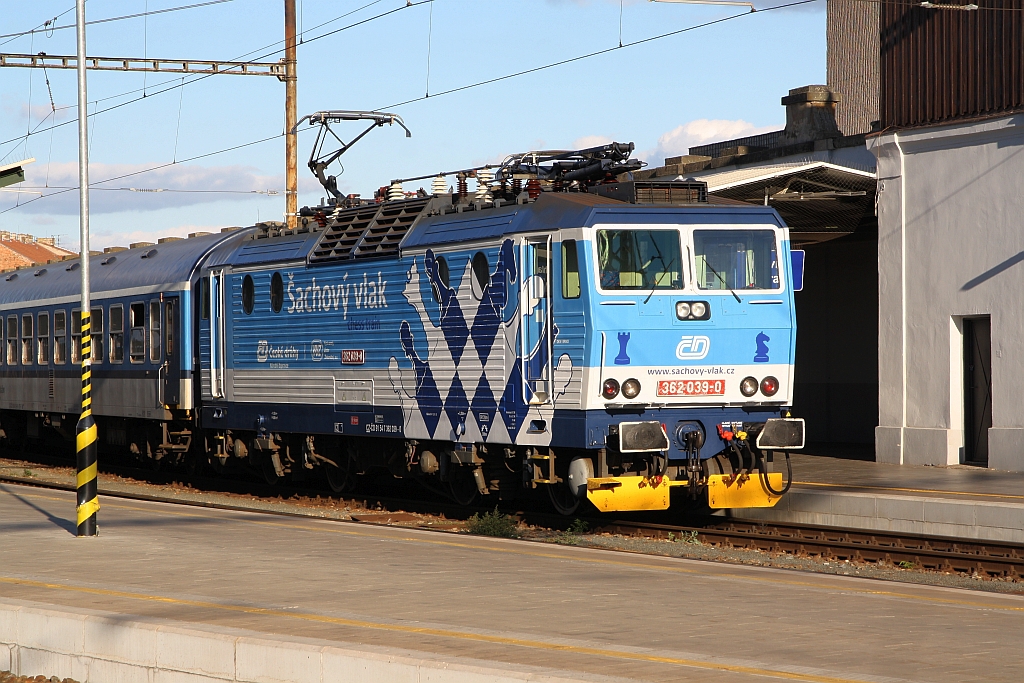 CD 362 039-0 im Bahnhof Brno hl.n. am 29.September 2018.