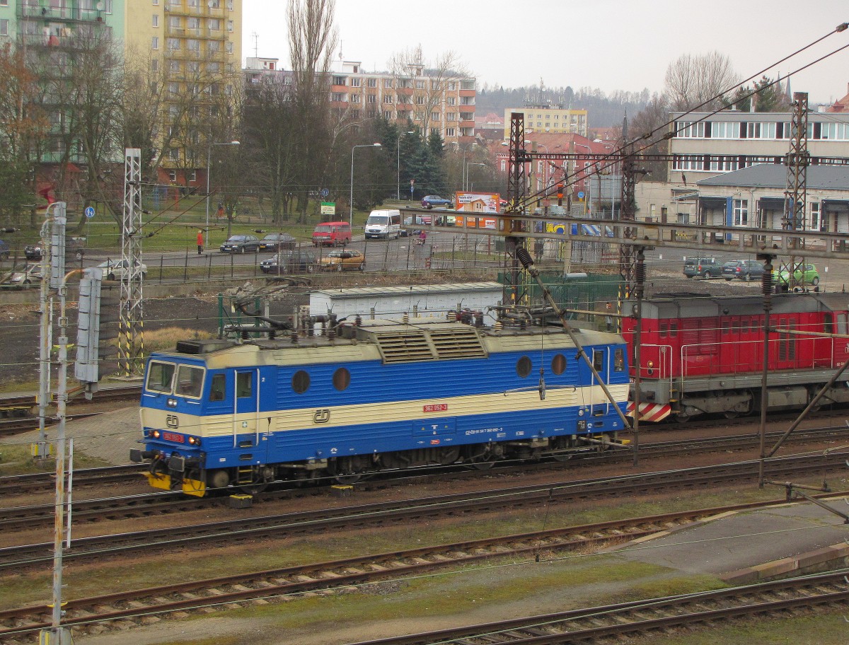 CD 362 052-3 am 04.03.2014 whrend einer Rangierfahrt in Cheb.