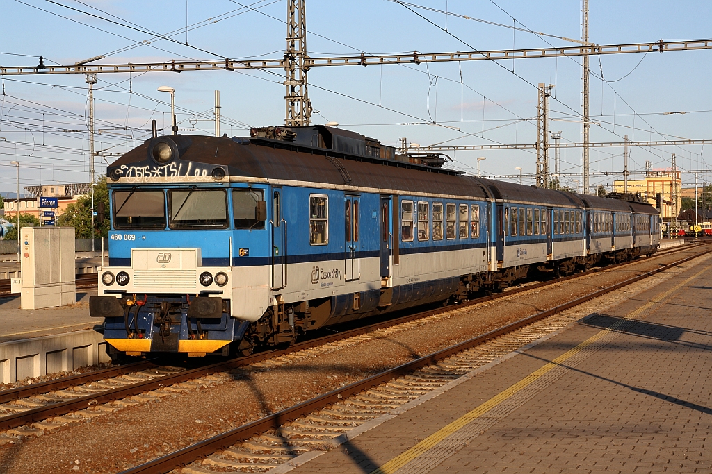 CD 460 069-8 wartet am 05.Juli 2019 im Bahnhof Prerov auf seinen nächsten Einsatz.