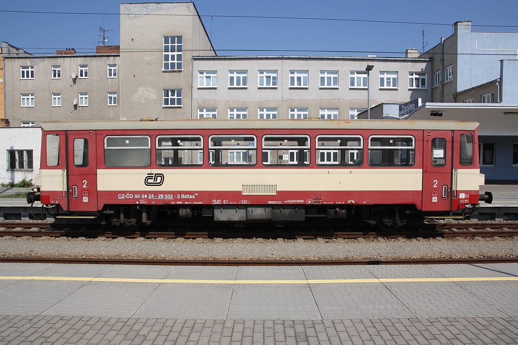 CD 50 54 24-29 532-5 Bdtax am 14.Juli 2018 im Bahnhof Znojmo.
