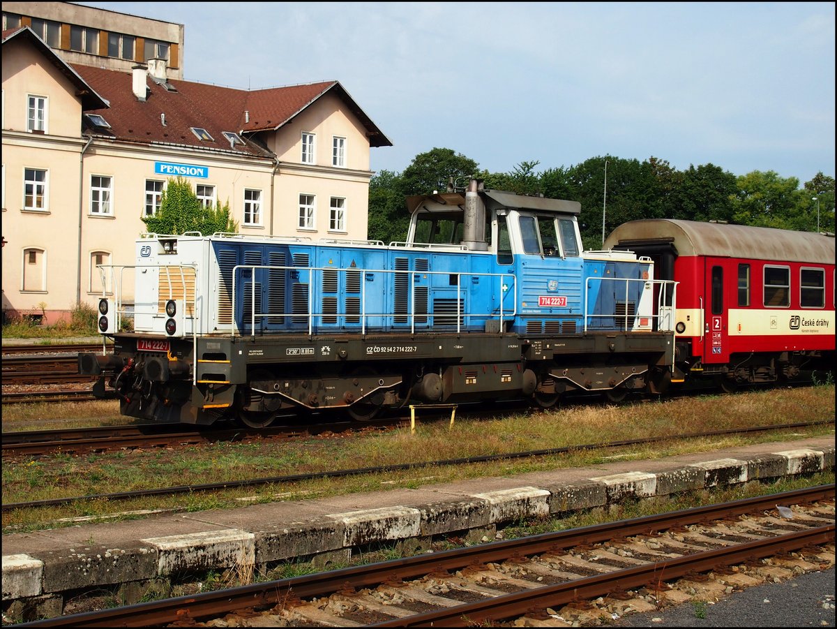 CD 714 222-7 in Hbf. Liberec am 30. 7. 2018.