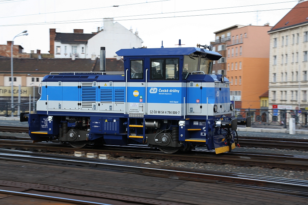 CD 794 006-7 am 18.August 2018 im Bahnhof Brno hl.n..