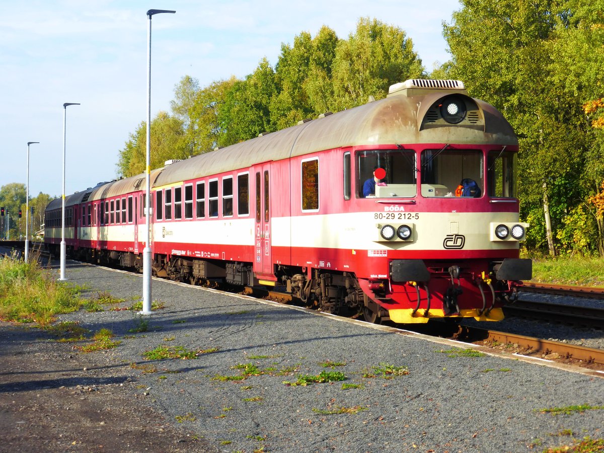 CD 80-29 212-5 am 15.10.16 in Tschechien. Dieses Foto hat ein Freund von mir gemacht und ich darf es veröffentlichen.