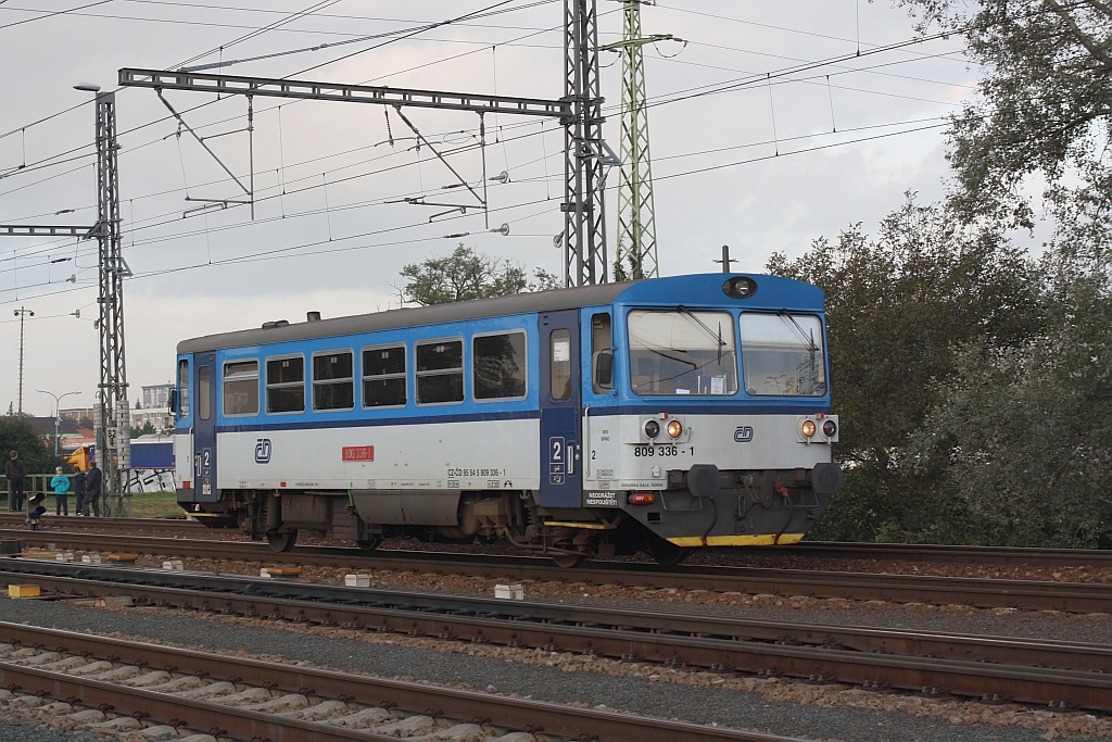 CD 809 336-1 am 27.September 2014 im Bf. Beclav.