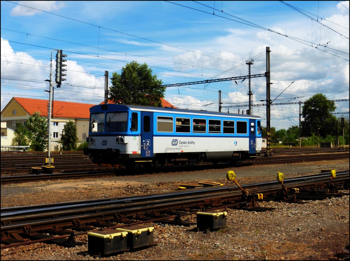 CD 809 342-9 in Hbf. Kralupy nad Vltavou am 14. 8. 2018.