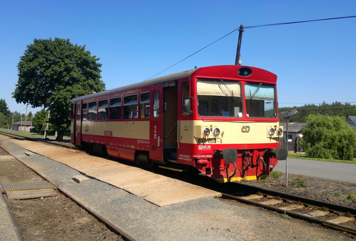 CD 810 050-5 in Bahnhof Jesenice am 8.6.2014