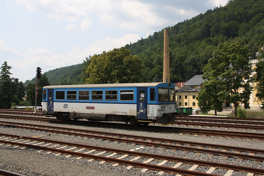 CD 810 508-2  HANA  als Os 13664 am 21.Juli 2018 im Bahnhof Hanusovice.