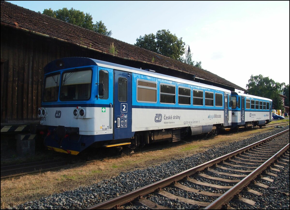 CD 810 601-5, 810 594-2 am 13.7.2022 in Bf. Sušice.