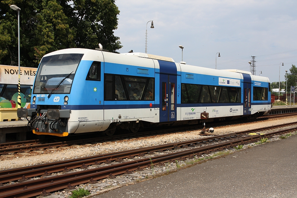 CD 841 001-1 als Os 28310 (Slavonice - Kostelec u Jihlavy) am 29.Juli 2018 im  Bahnhof Dacice.