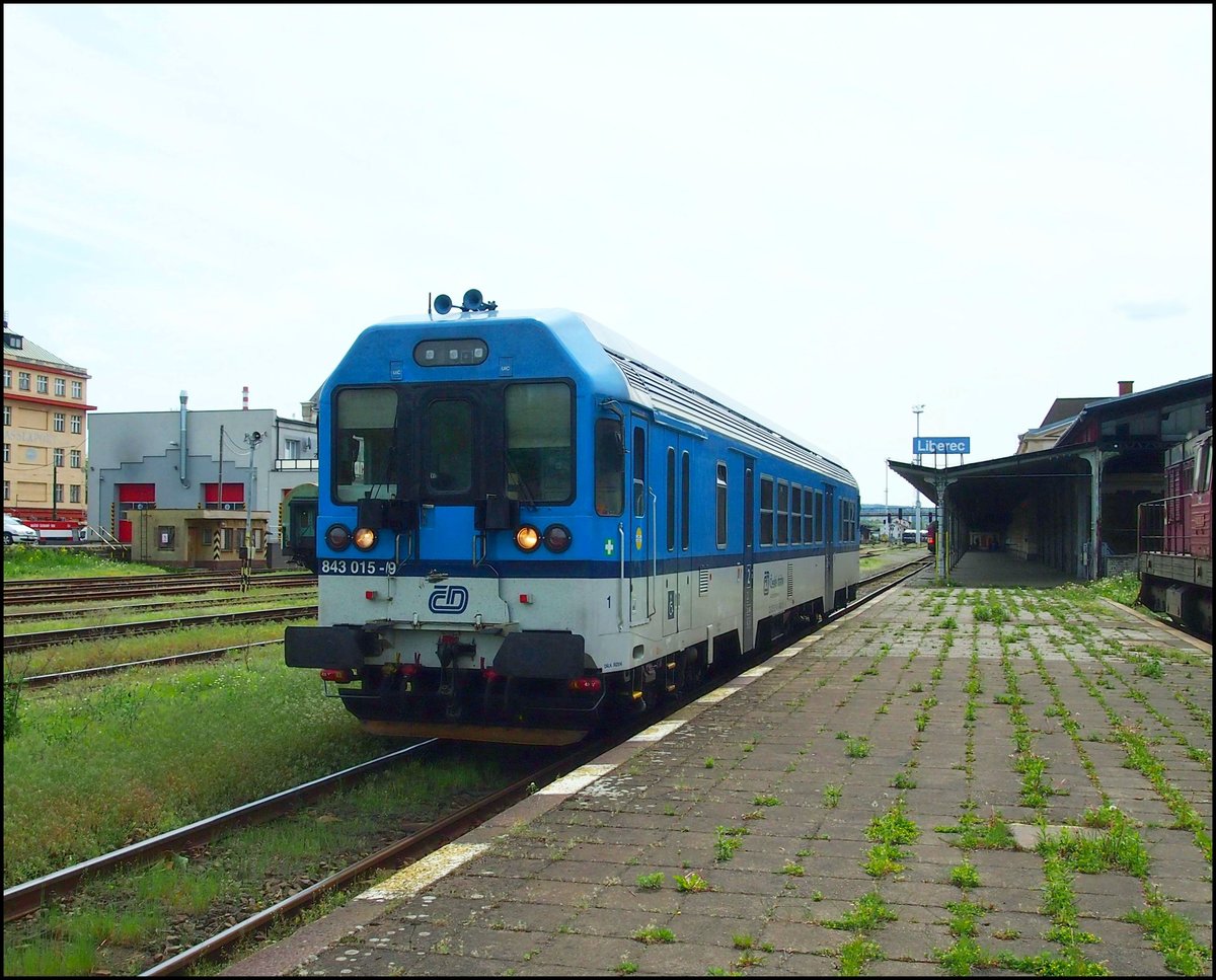 CD 843 015-9 am 22.5.2017 in Hbf. Liberec.