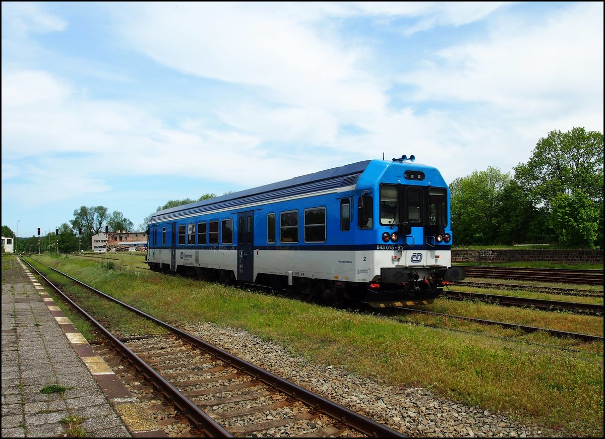 CD 843 015-9 in HBf. Liberec am 22.5.2017.