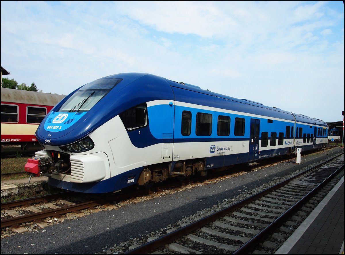 CD 844 027-3 in Hbf. Liberec am 30. 7. 2018.