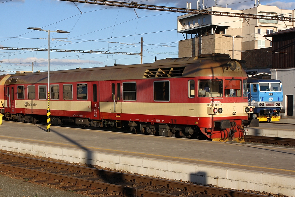 CD 854 209-4 im Bahnhof Brno hl.n. am 29.September 2018.