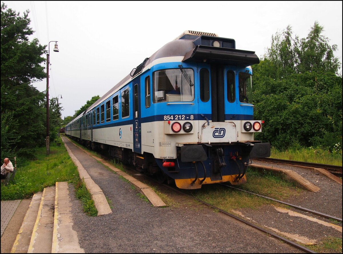 CD 854 212-8, Bahnhof Kladno Ostrovec 7. 8. 2021.