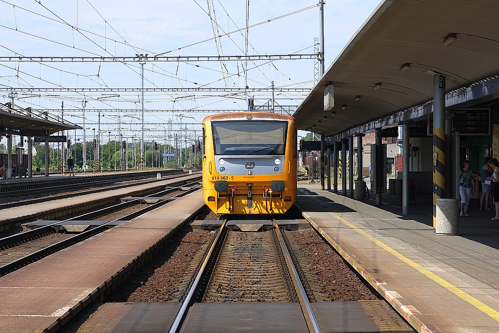 CD 914 062-5 am 06.Juli 2019 im Bahnhof Otrokovice.