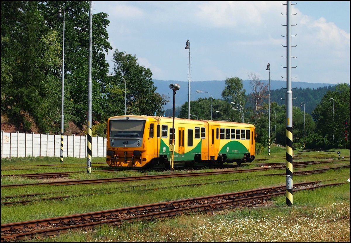 CD 914 151-6 in Hbf. Náchod am 1. 8. 2018.