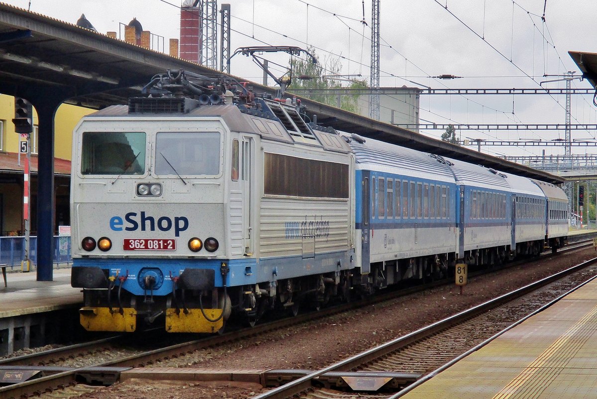 CD Werbelok 362 081 treft am 16 September 2017 in Tabor ein. 