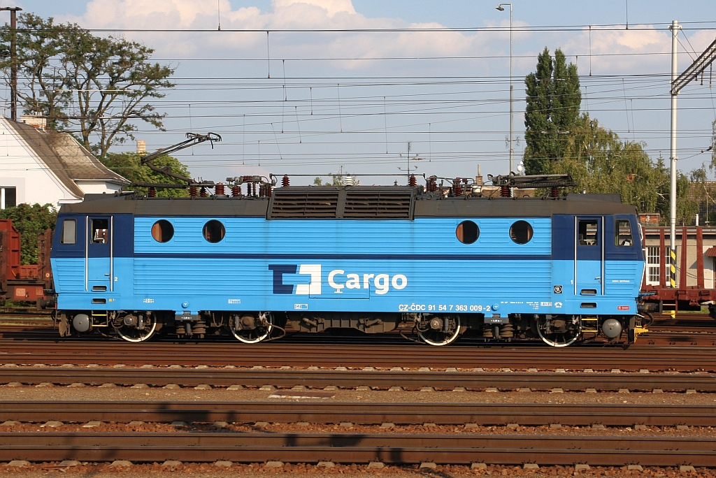 CDC 363 009-2 am 20.Juli 2018 im Bahnhof Breclav.