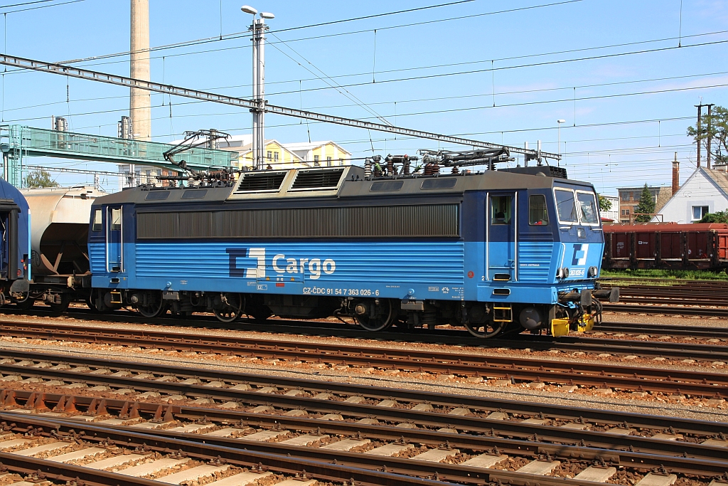 CDC 363 026-6 am 11.August 2019 im Bahnhof Breclav.