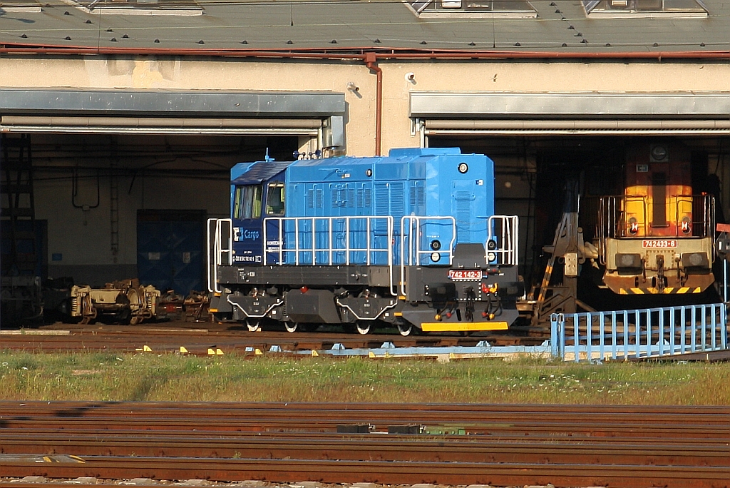 CDC 742 142-3 am 20.Juli 2018 im Depot Breclav.
