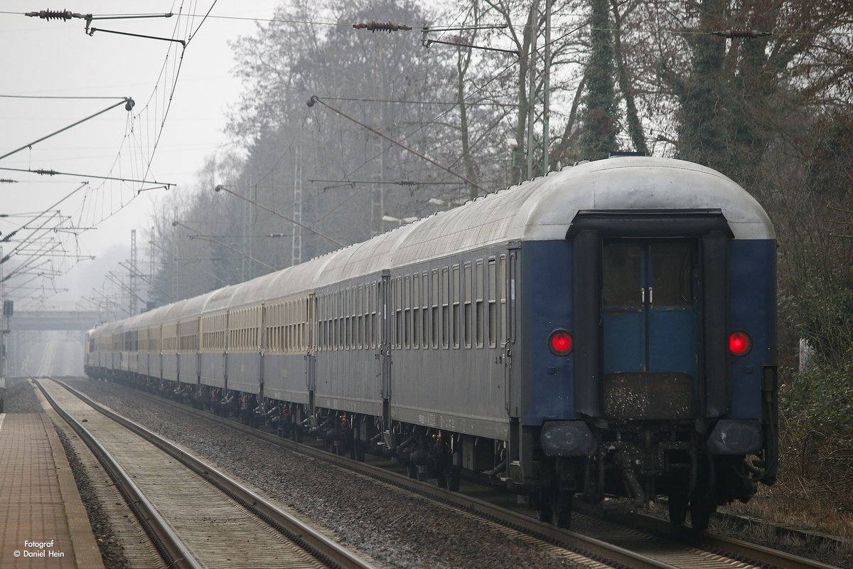Centralbahnwaggons in Oberhausen Holten, am 18.02.2017.