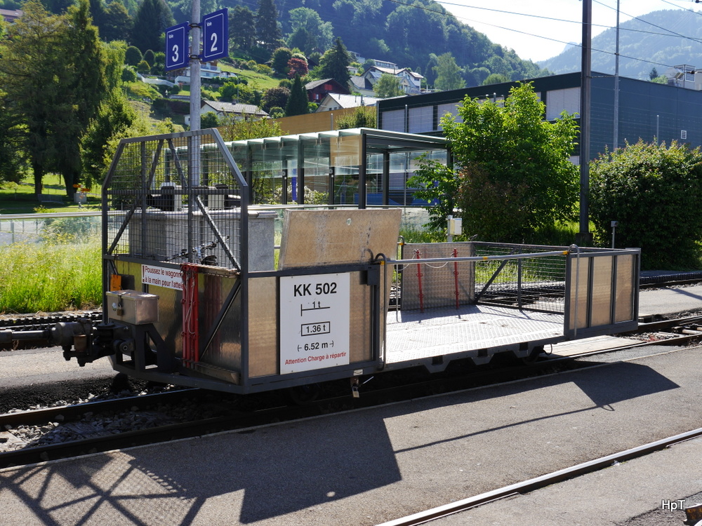 CEV / Goldenpass - Vorstellwagen KK 502 im Bahnhof Blonay am 06.07.2014