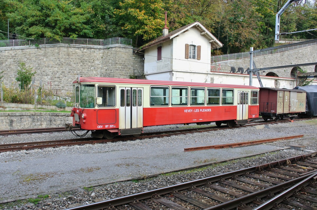 CEV Bt 221 abgestellt in Vevey, 01.11.2013.